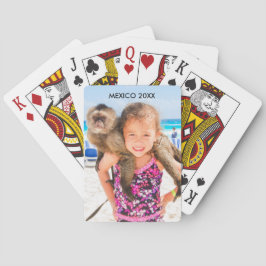 Fotostället och daterar - att leka kort kortlek