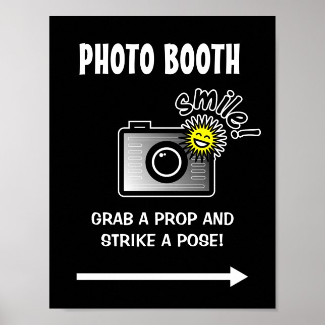 Fotostandsbanner för bröllop eller födelsedag poster (Framsidan)