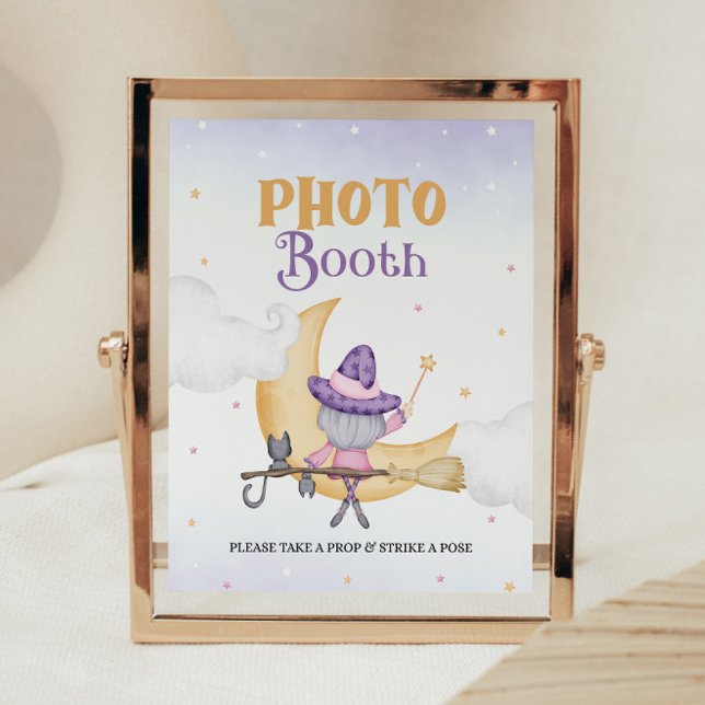 Fotostartyt för Halloween Cute Witch Birthday Phot Poster (Skapare uppladdad)