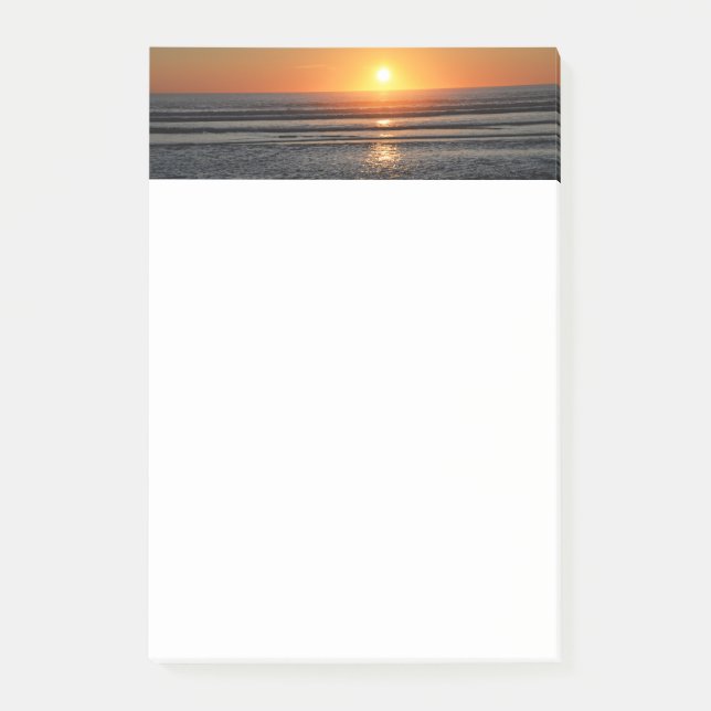 Fotostativet Beach Sunset Photo Stationery 4x6 Pos Post-it Block (Framsida)