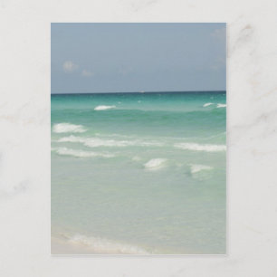 Fotostrand i bukt kusten, bild vykort