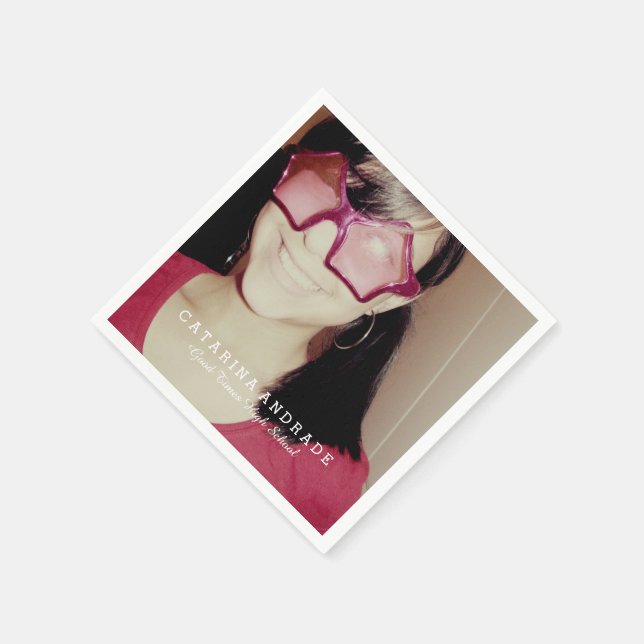 FotoStudentfest Modern High School-Anpassningsbar Pappersservett (Hörn)