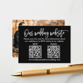 Fotosvart penselskriptinformation om QR-OSA i Bröl Tilläggskort