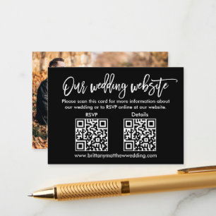 Fotosvart penselskriptinformation om QR-OSA i Bröl Tilläggskort