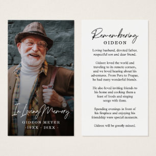 Fotosympati för vanliga minnesbetygskort visitkort