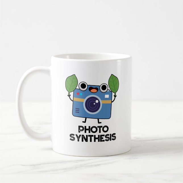 Fotosyntes - funny kamera Pun Kaffemugg (Vänster)