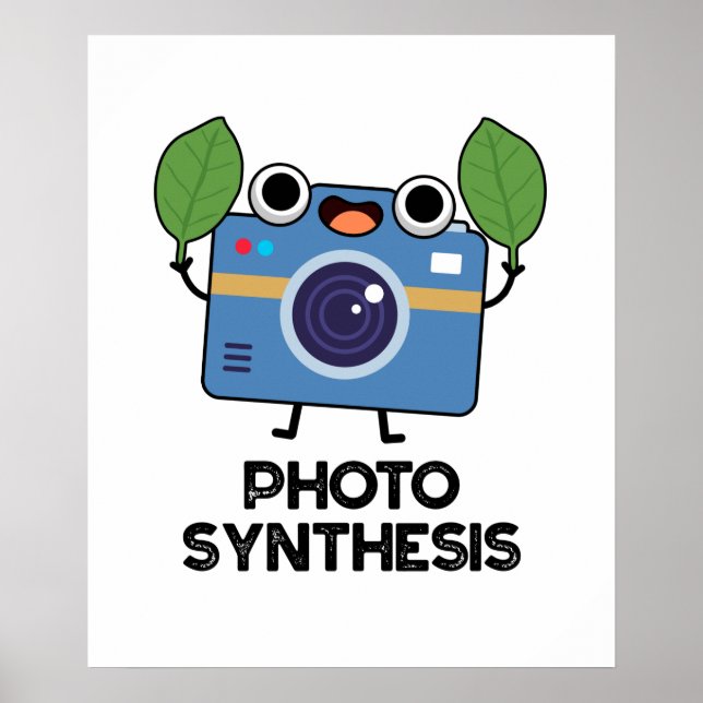 Fotosyntes - funny kamera Pun Poster (Framsidan)