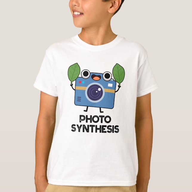 Fotosyntes - funny kamera Pun T Shirt (Framsida)