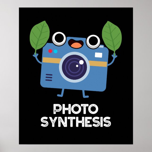 Fotosyntes - nuny kamera Pun Dark BG Poster (Framsidan)