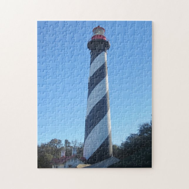 fotot av Augustine Lighthouse skapat som ett Pussel (Vertikal)