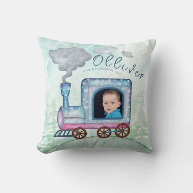 Fotot Chugga Chugga två Boys Tåg Kudde (Framsida)