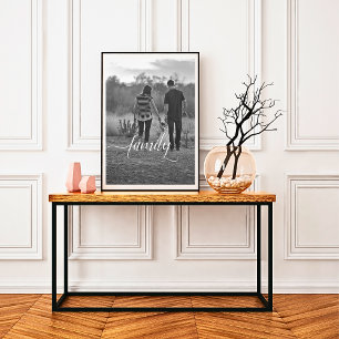 Fotot för familjskript &Poster Poster
