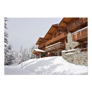 Fotot för Ski resort chalet Fototryck
