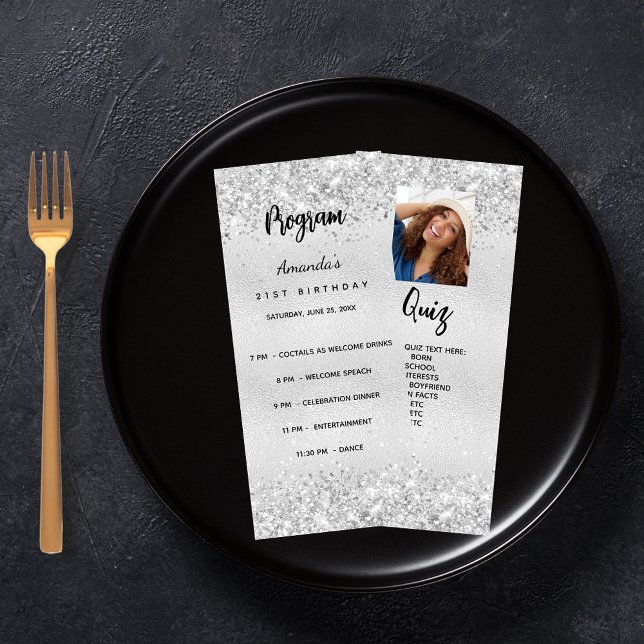Fotot från Progam Quiz silver Reklamkort (Skapare uppladdad)