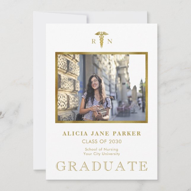 Fotot guld glitter i studenten i sjukskolan (Framsida)