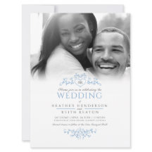 Fotot löv line art hjärta monogram blue bröllop