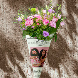 Fotot Maid of honor för blomning Presentpapper
