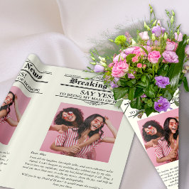 Fotot Maid of honor för blomning Presentpapper
