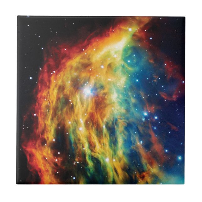 Fotot Medusa Nebula Hubble Rymden Kakelplatta (Framsidan)