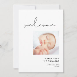 Fotot över välkomstminimalistisk välkomstfotograf  meddelande