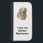 Fotot porträtt för Golden Retriever hund Galaxy S4 Plånbok<br><div class="desc">Ett vackert, sött Golden Retriever-foto porträtt, för djur och djurälskare och hundägare, som lätt kan ändra färg i bakgrunden från ett färger på över 200 anpassaden och anpassa sig till din egen text, till din arbetssökande hund eller kennel. Du kan till och med ändra fotografiet för en av dina egna...</div>