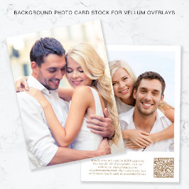 Fotot QR-kod Guld VT BAKGRUNDSÖVERSÄTTNING Inbjudningar