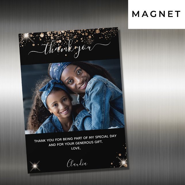 Fototack för Black guld glitter (Skapare uppladdad)