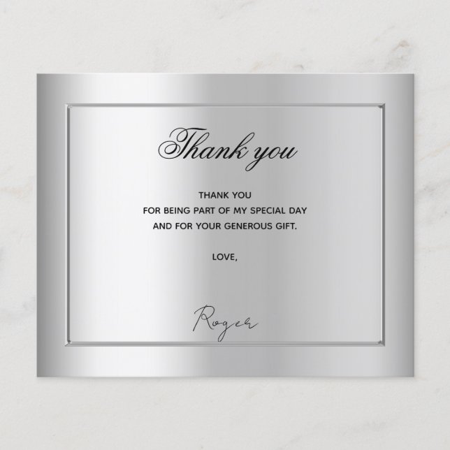 Fototacket för din budget i silver (Framsida)