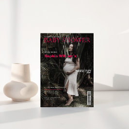 Fototäckningsinbjudan för babyvisningsprogram inbjudningar