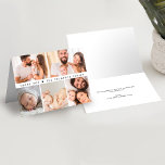 Fototäckningsprogram för babykläder med enkel Anpa Tack Kort<br><div class="desc">Uttryck din tacksamhet med vårt "Barnbildsfoto Collage Simple Heart Tack Folded Card" (Flamkort för fotboll med enkelt hjärta). Det här grafikkortet har en söt, enkel design och ett fotokollage för anpassade, perfekt för visning av minnen från din speciella dag. Anpassa meddelandet på insidan för att få en hjärtlig beröring. skapar...</div>