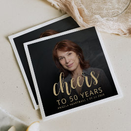 Fototekniker med 50 Födelsedagsfester Pappersservett