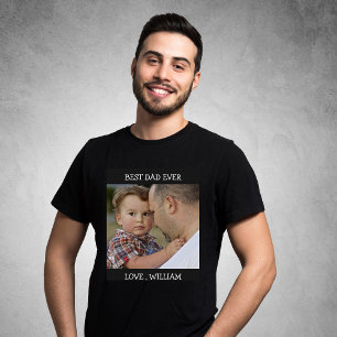 Fototext för Anpassningsbarna Best Pappa Fars dag T Shirt