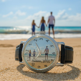 Fototext för familjen armbandsur
