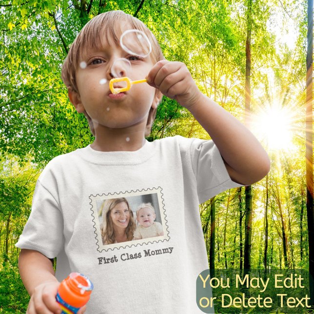 Fototext för första klassens Mamma, bästa Mamma nå T Shirt (Skapare uppladdad)