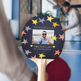 Fototext för personligen Lycklig Fars dag Pingisracket