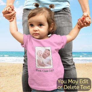 Fototext i första klass av Pappa Cute från Anpassn T Shirt
