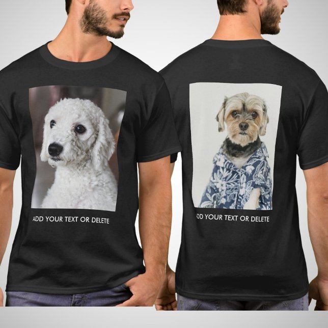 Fototext på personligens Dubbla, sida vid sida T Shirt (Skapare uppladdad)
