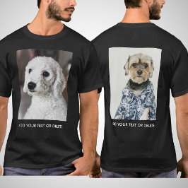 Fototext på personligens Dubbla, sida vid sida T Shirt