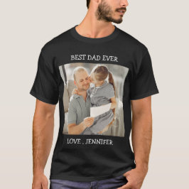 Fototext T-Sh för bästa Pappa-Fars dag-Anpassnings T Shirt