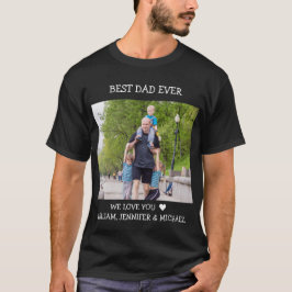 Fototext T-Sh för bästa Pappa-Fars dag-Anpassnings T Shirt
