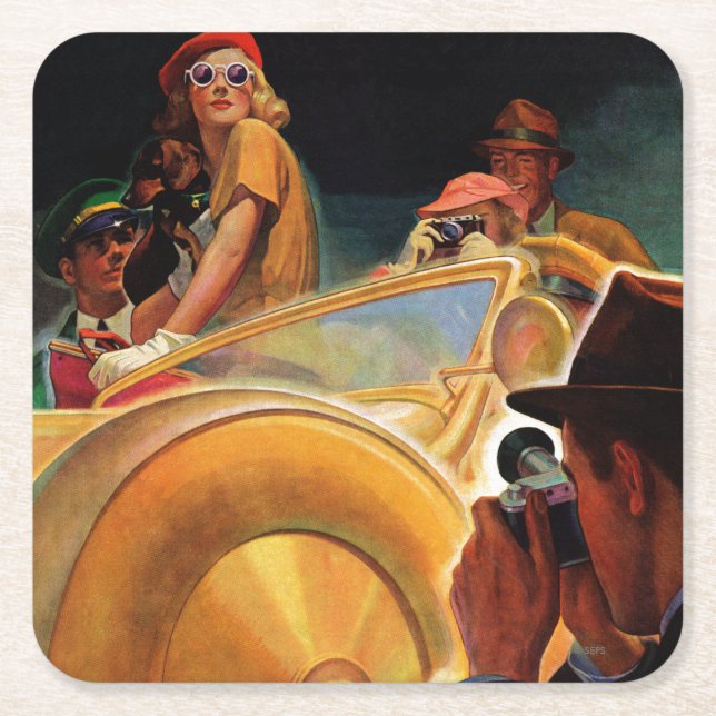 Fototillfälle Underlägg Papper Kvadrat (Framsidan)