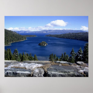 Fototryck från sjö Tahoe Emerald Bay Poster
