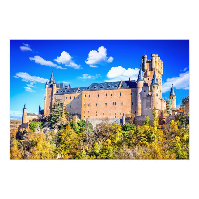 Fototryck Segovia-slott (Framsidan)