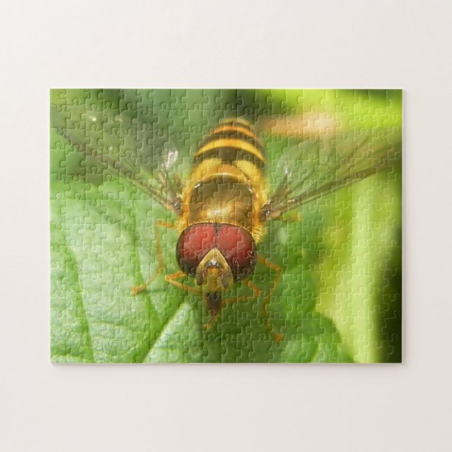 Fototyp för makro Bee-Insekt Pussel (Horisontell)