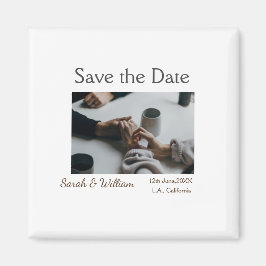 Fototypisk vit elegant, bröllop mod magnet