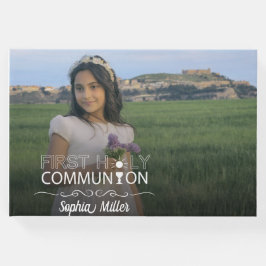 Fototypografi Första Heligan Communion - Guest Bok