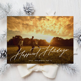 Fototypografi med enkel Elegant inträffar mest Julkort