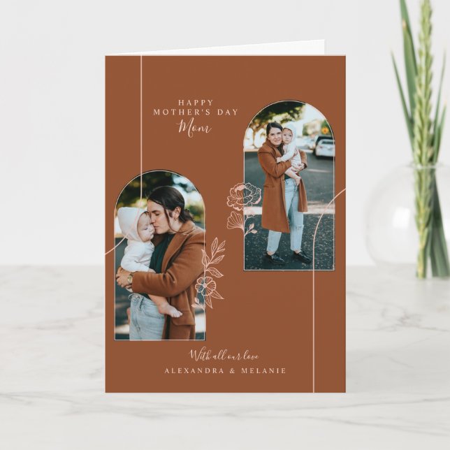 Fotoutforskarbilder i Ro i Blommigten lycklig Mors Kort (Framsida)