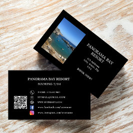 Fotouthyrning av reseturism QR-kod Visitkort
