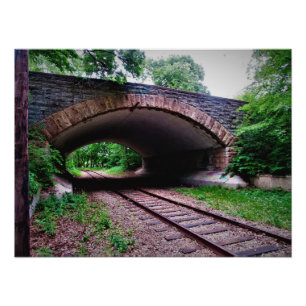 Fotoutskrift av "Bridge over Trolly Tracks" Fototryck